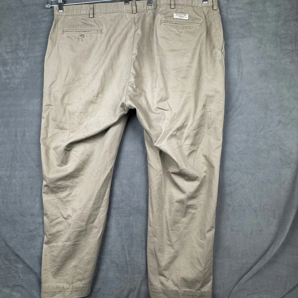 Polo Ralph Lauren Big Prospect Pant Mens 50x30‎ Khaki Tan Cotton Chino Trousers
